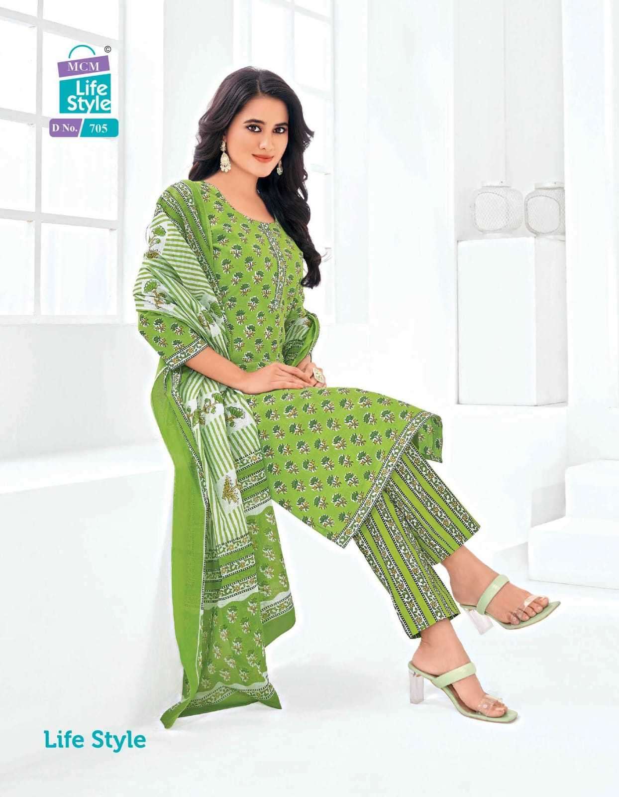 mcm lifestyle vol 7 nx series 704-711 cotton readymade suit 