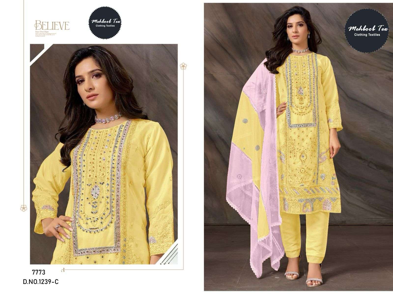 mehboob tex 1239 designer georgette suit