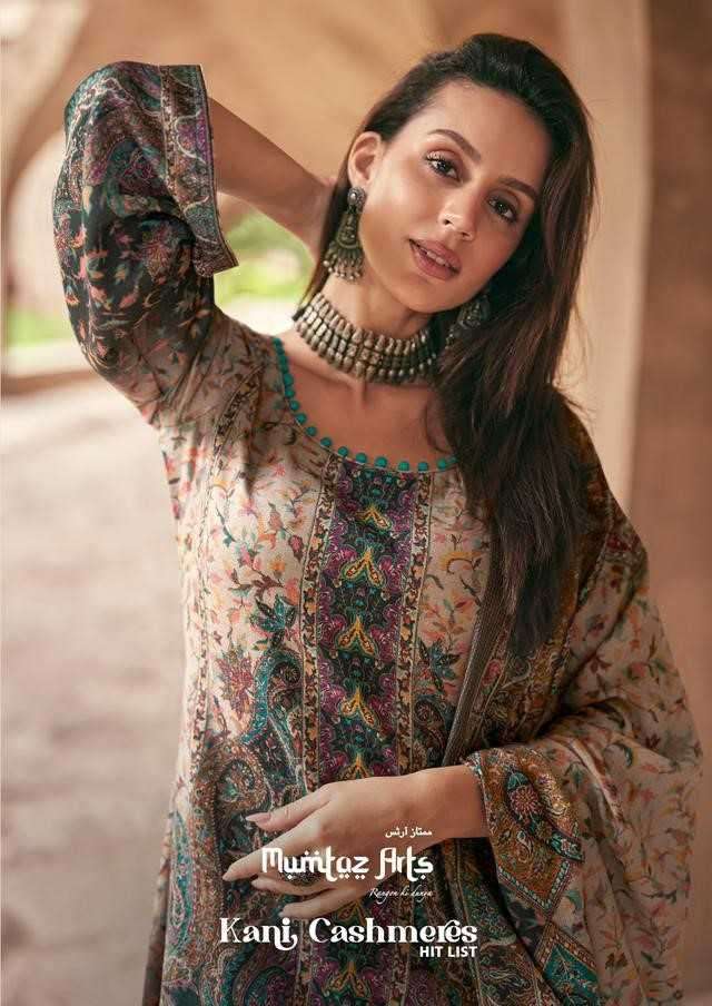 mumtaz arts kani cashmere hitlist series 74001-74005 pure lawn cotton suit 