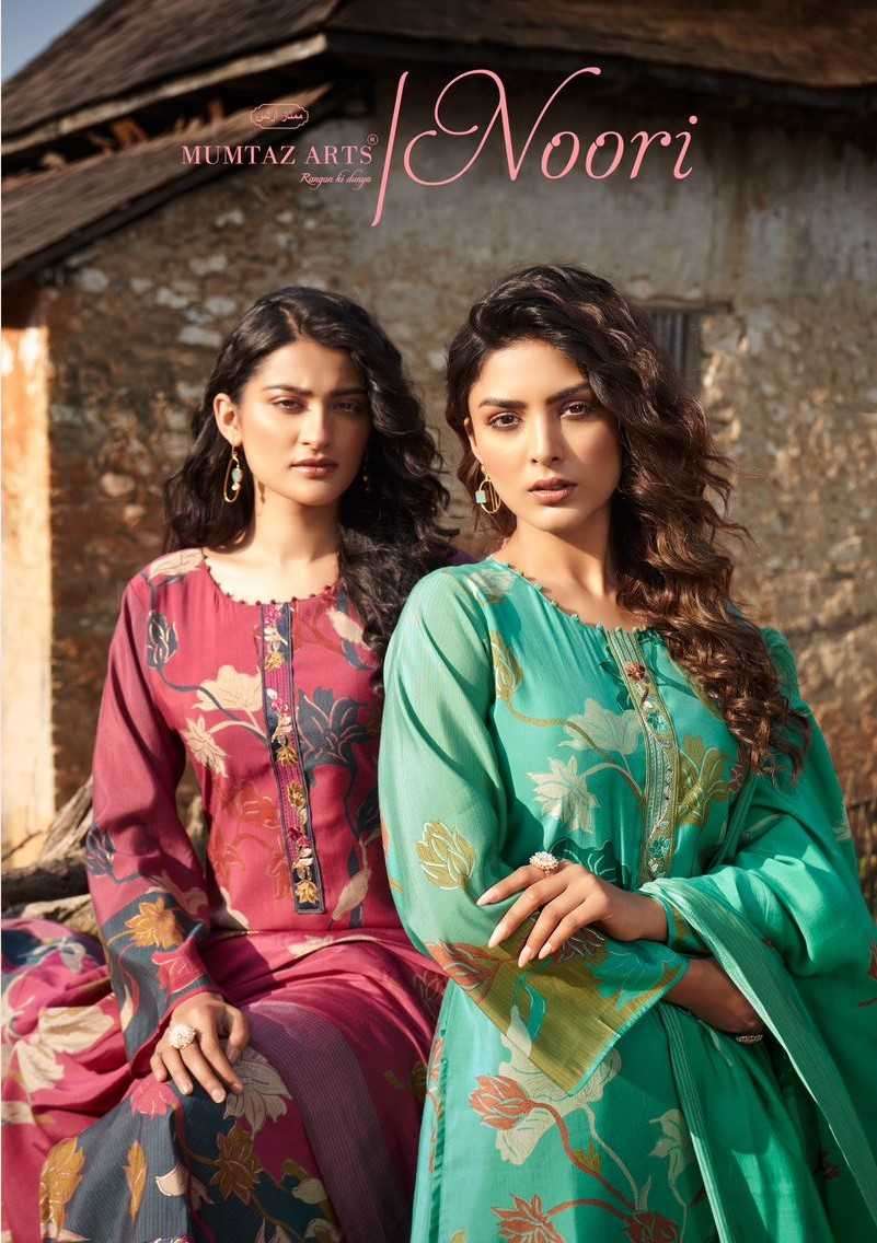 mumtaz arts noori series 7001-7004 pure viscose muslin suit 