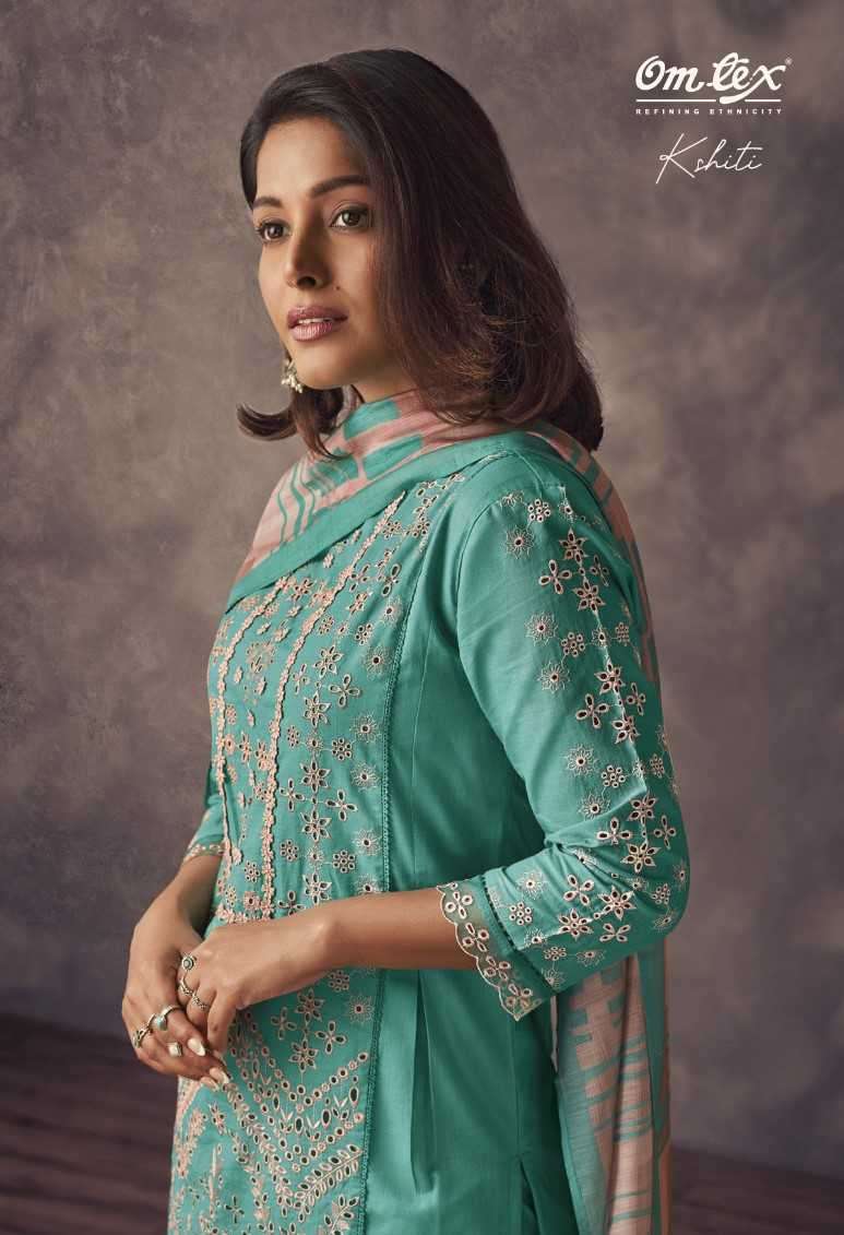omtex kshiti series 2121 lawn cotton suit 