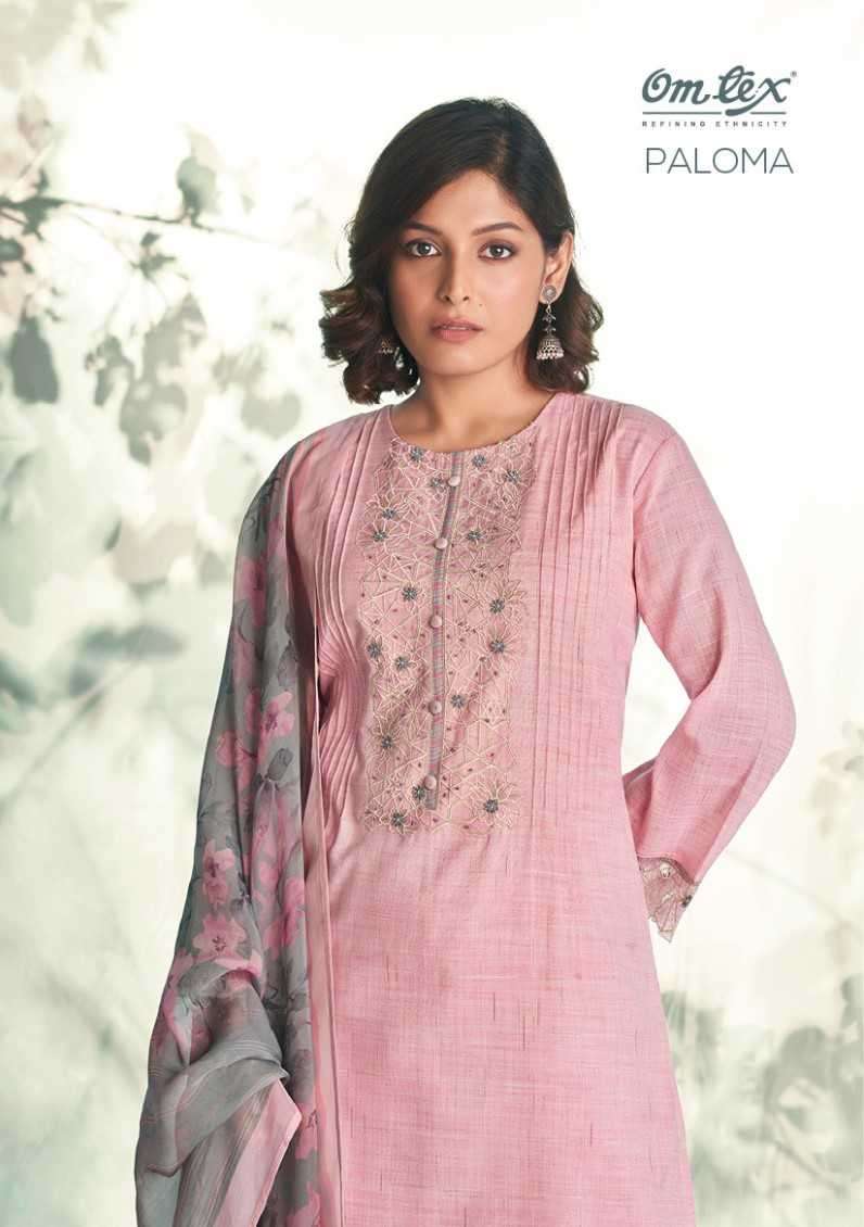 omtex paloma series 1771 handloom cotton suit 