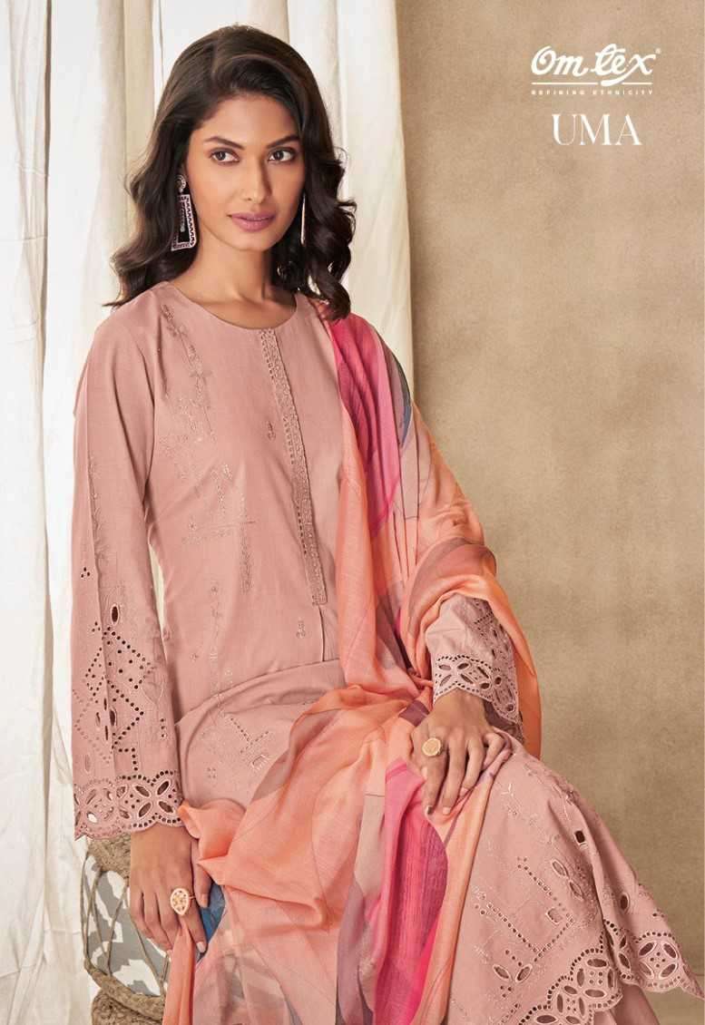 omtex uma series 3651 lawn cotton suit