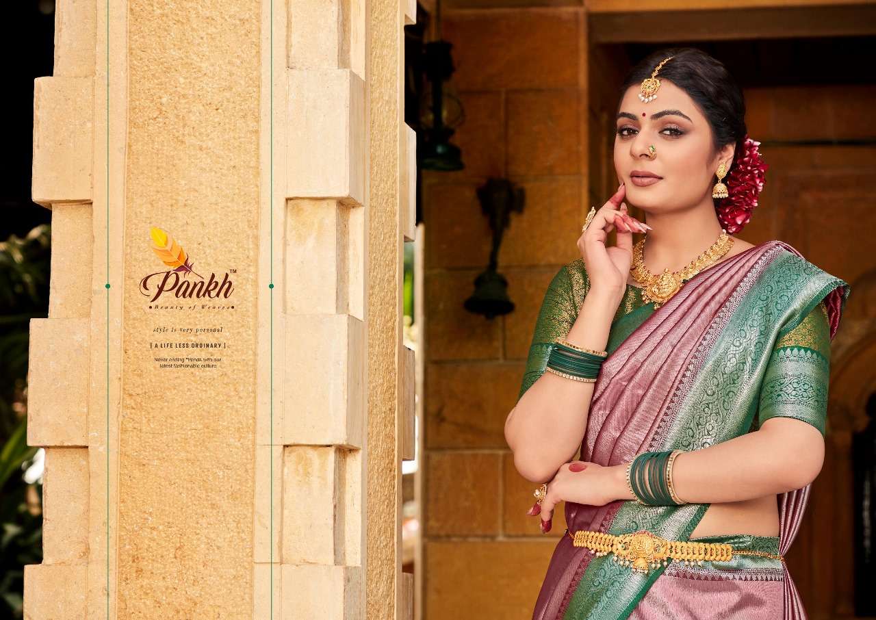 pankh kasish silk vol 1 series 5101-5111 kanjivaram silk saree