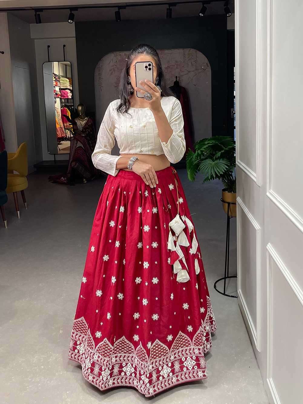 pr nnk1608mrn elegant fullstitch fancy blouse with lehenga single design