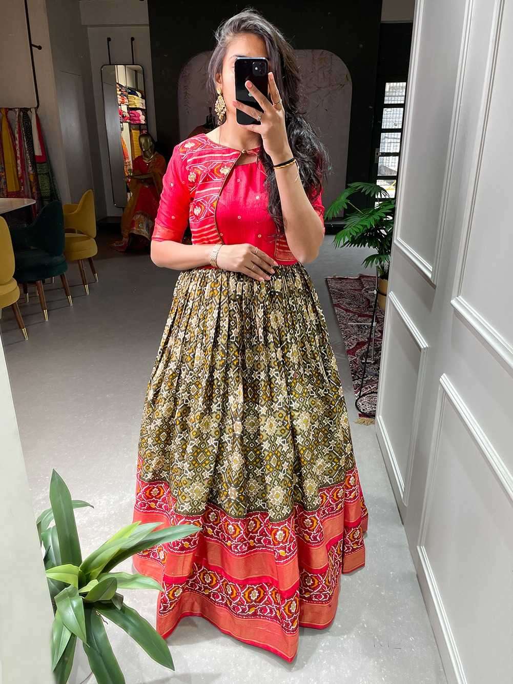 pr ynf5034 readymade dola silk digital print long gown