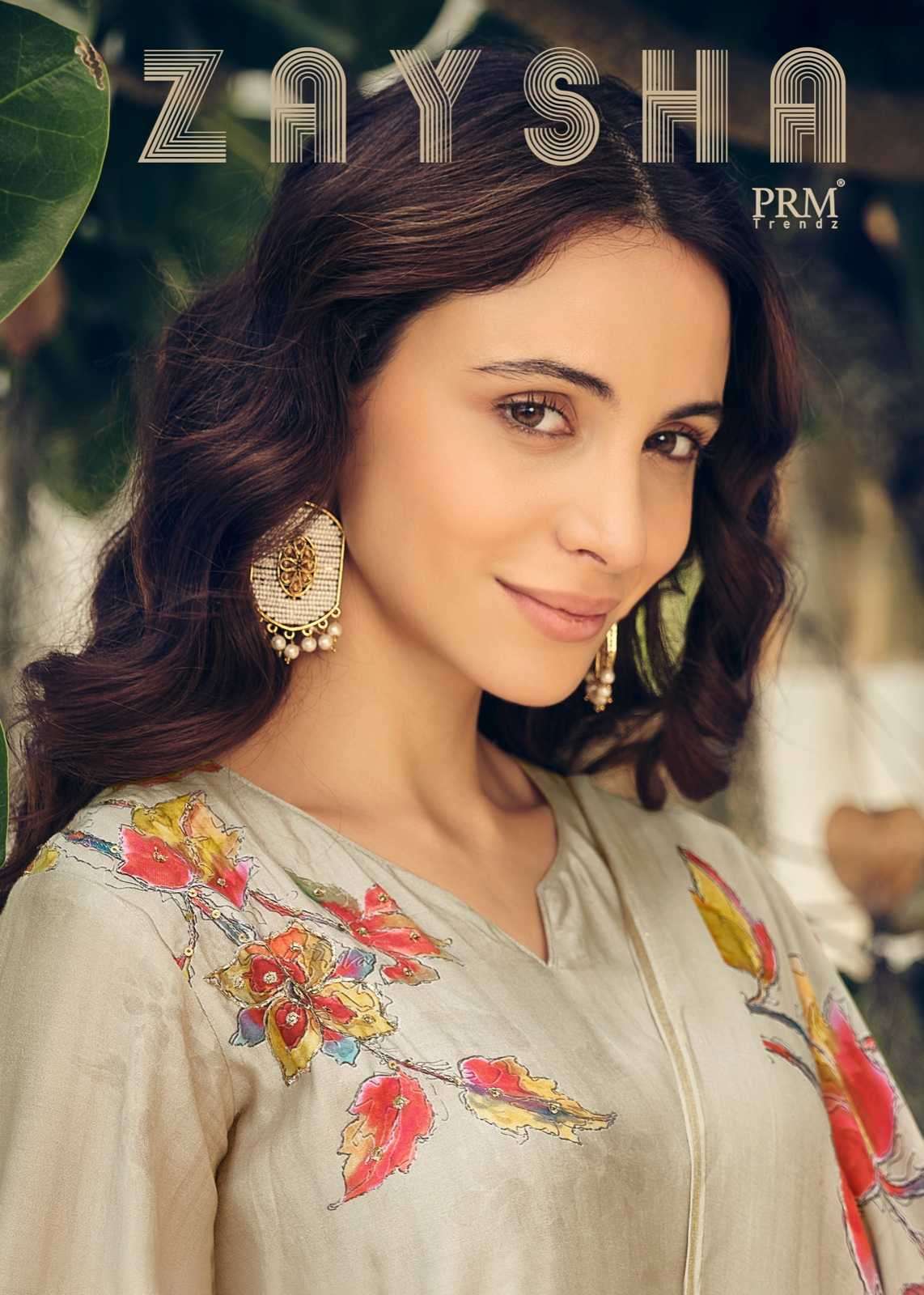 prm trendz zaysha series 5417-5424 Pure Musline Silk suit