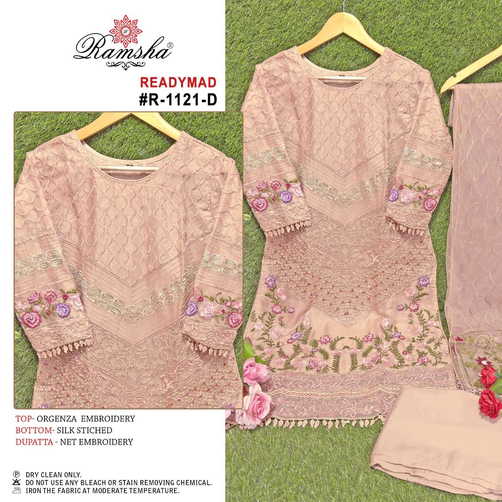ramsha 1121 nx organza embroidery suit 