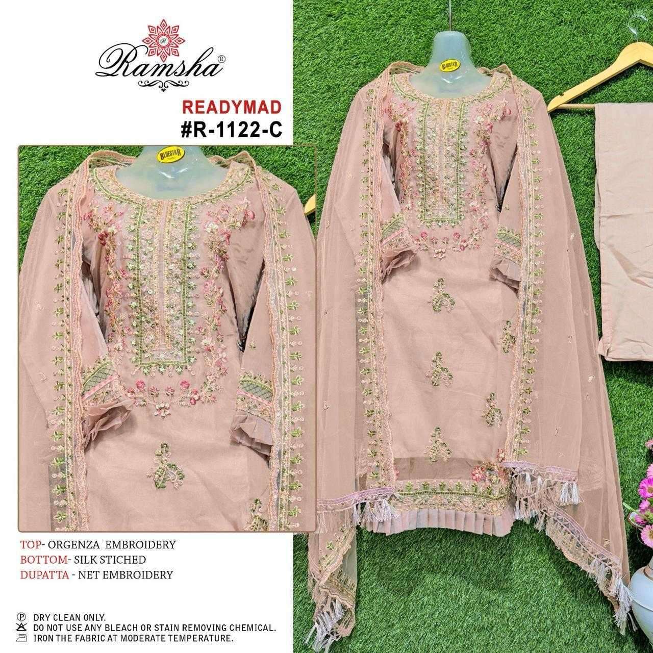 ramsha R-1122 nx organza embroidery readymade suit 