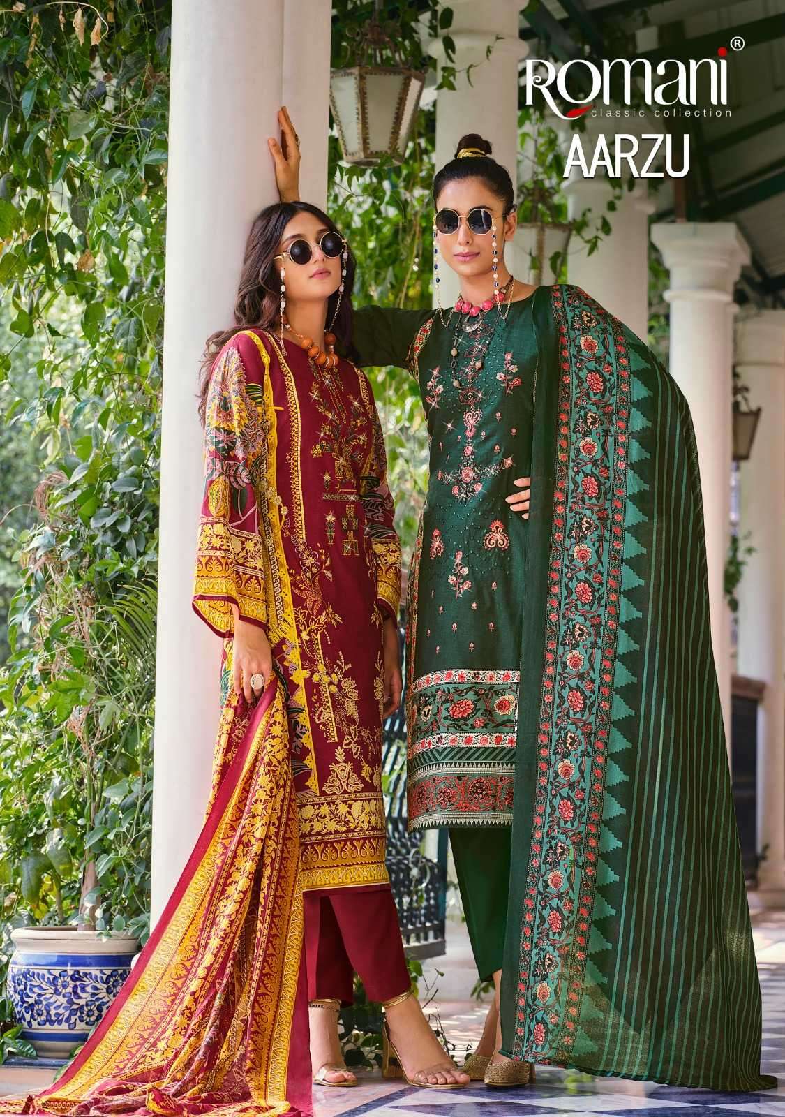 romani aarzu series 1084001-1084010 premium soft cotton suit 