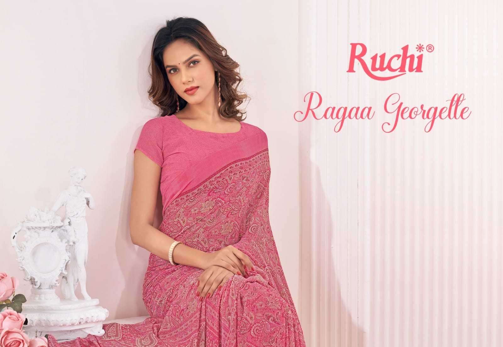 ruchi ragaa georgette vol 6 series 24801-24803 soft georgette saree