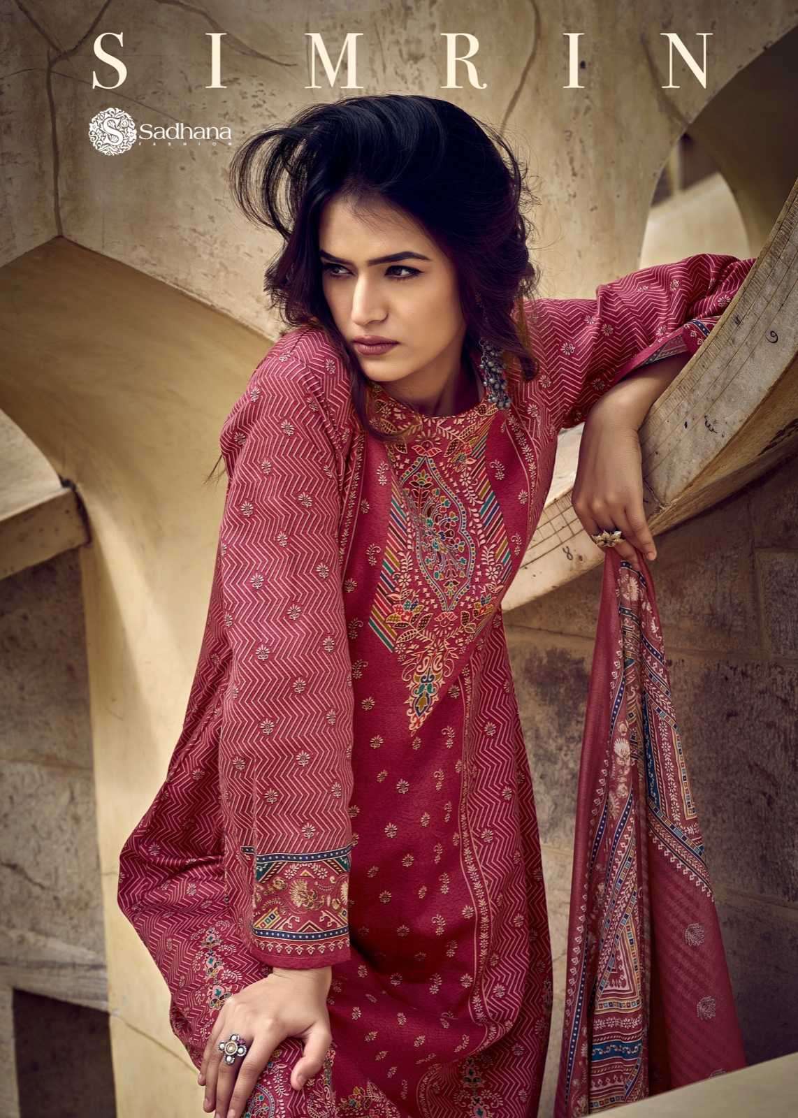 sadhana simirin series 10081-10086 pure jam cotton suit 