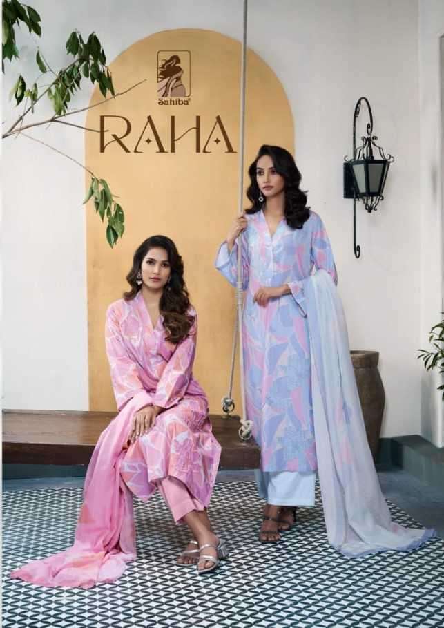 sahiba raha pure cotton lawn digital print suit 