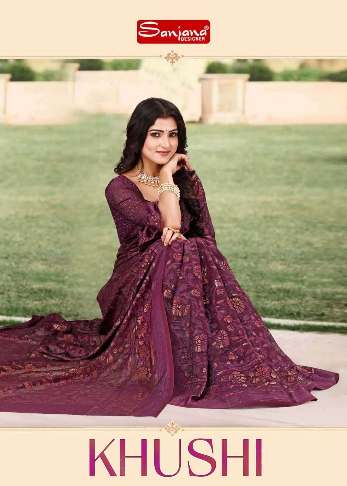 sanjana khushi vol 1 series 101-106 brasso saree