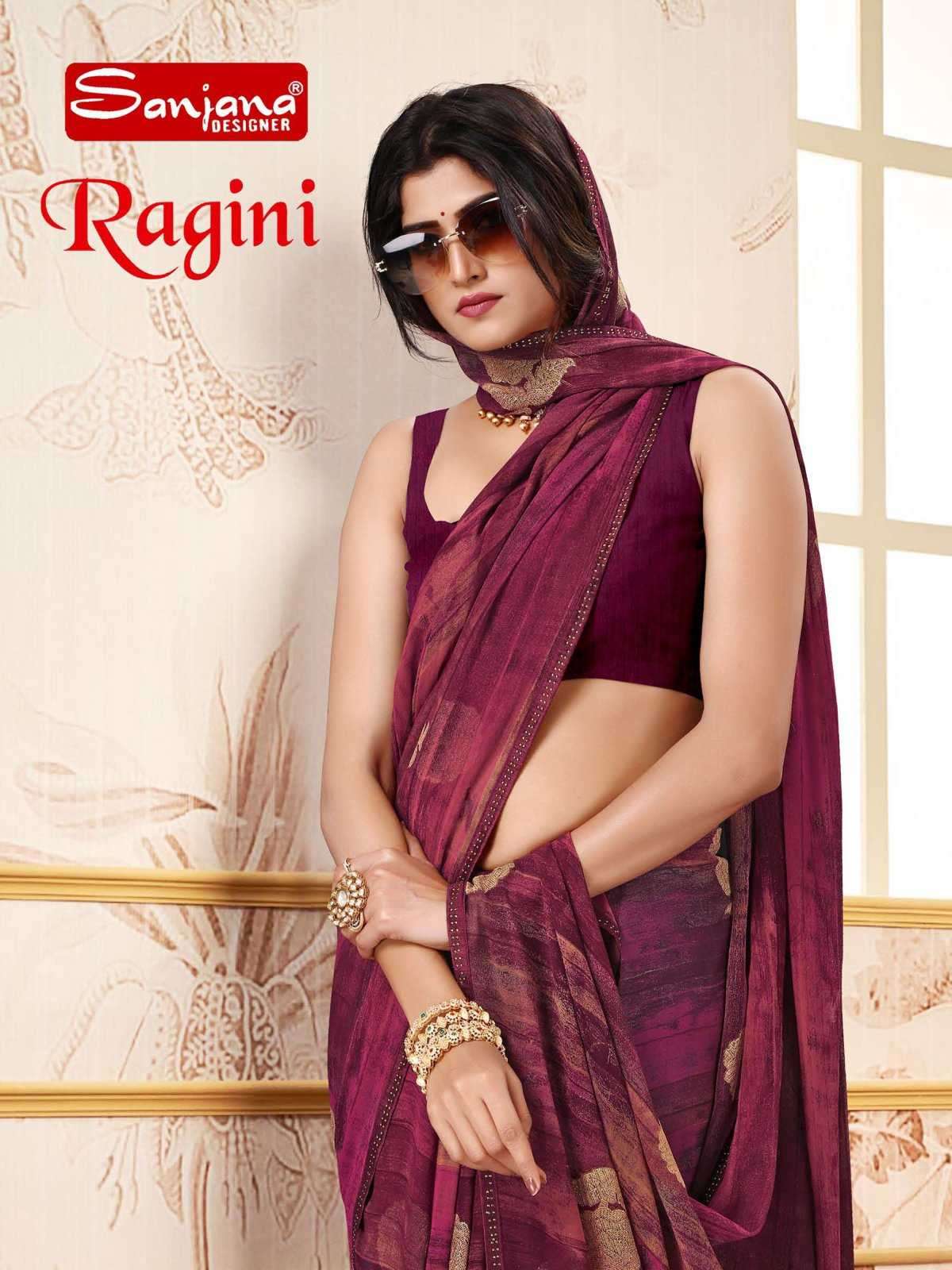 sanjana ragini series 101-106 georgette saree