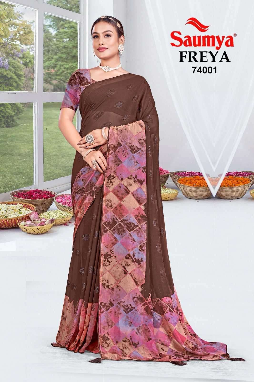 saumya freya vol 2 series 74001-74008 fancy saree