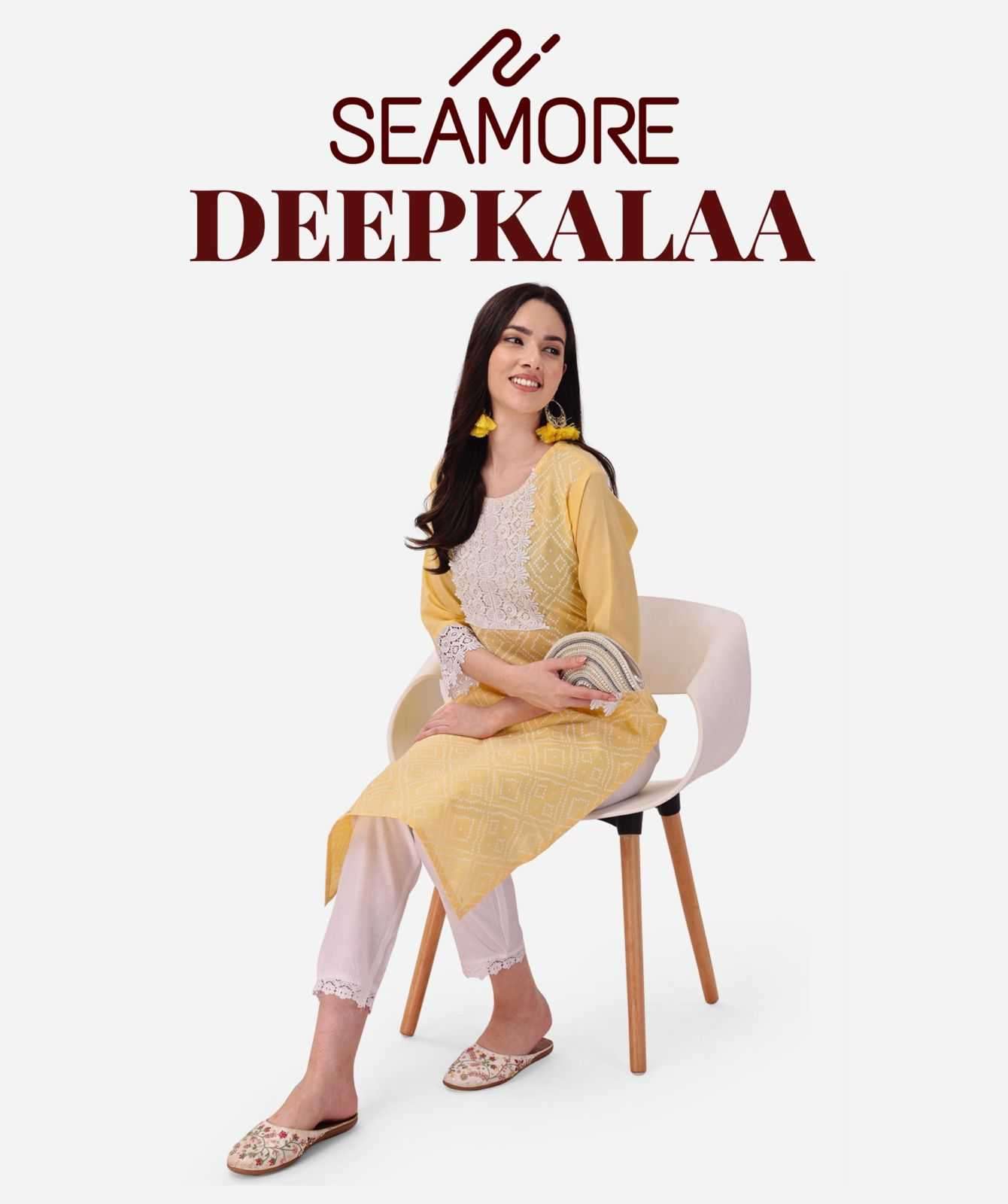 seamore deepkalaa series 1031-1034 Cotton Slub kurti with bottom