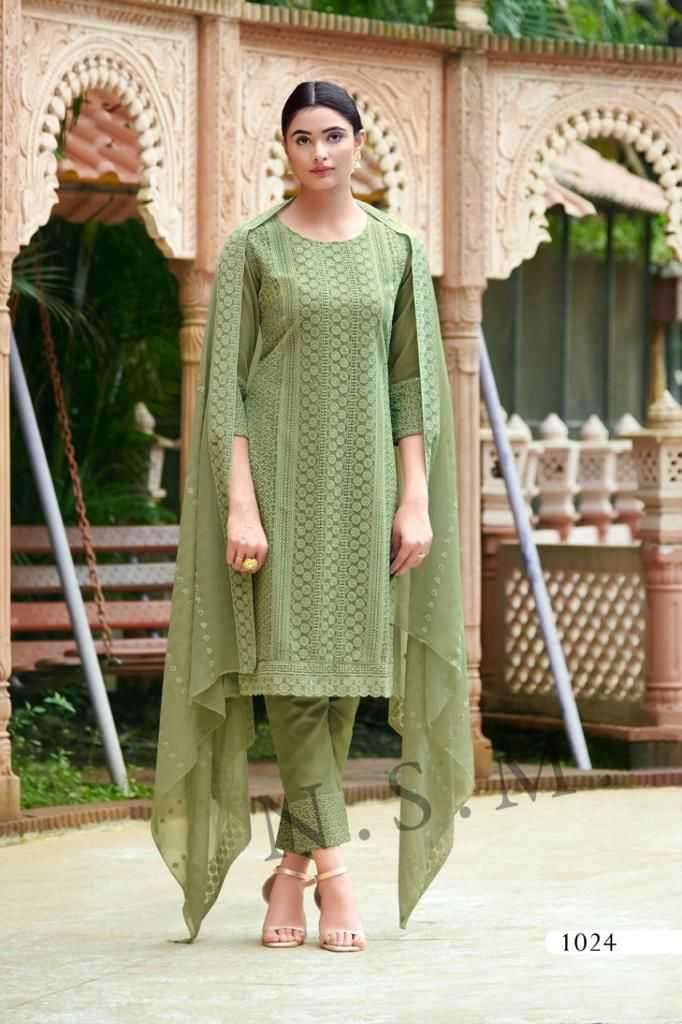 seriema kumb liza series 1021-1024 heavy georgette suit