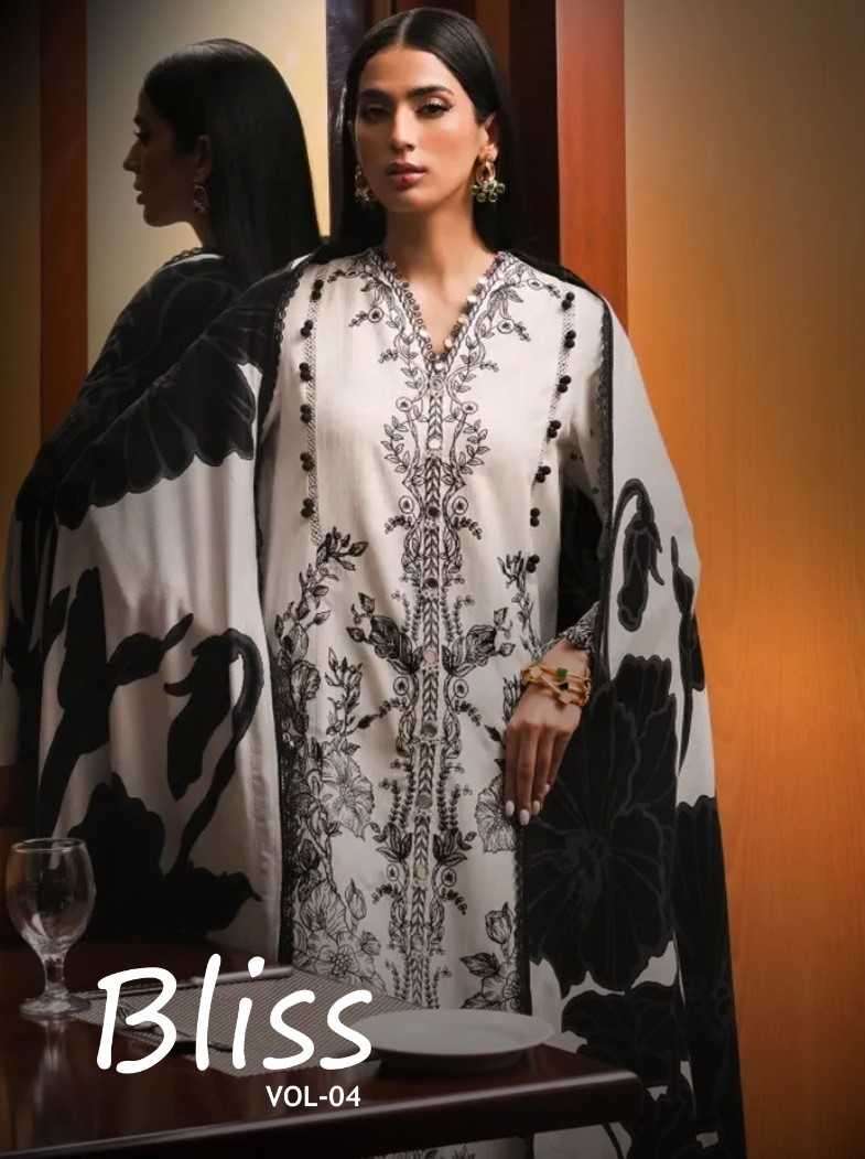 shardha bliss vol 4 lawn cotton printed suit 