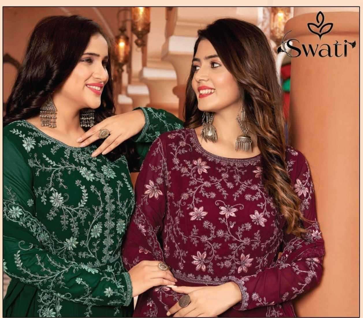 swagat swati series 1009-1012 blooming georgette suit 