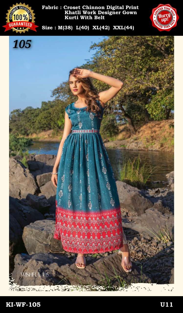 valentines day special vol 2 rich and fancy look designer kurti 