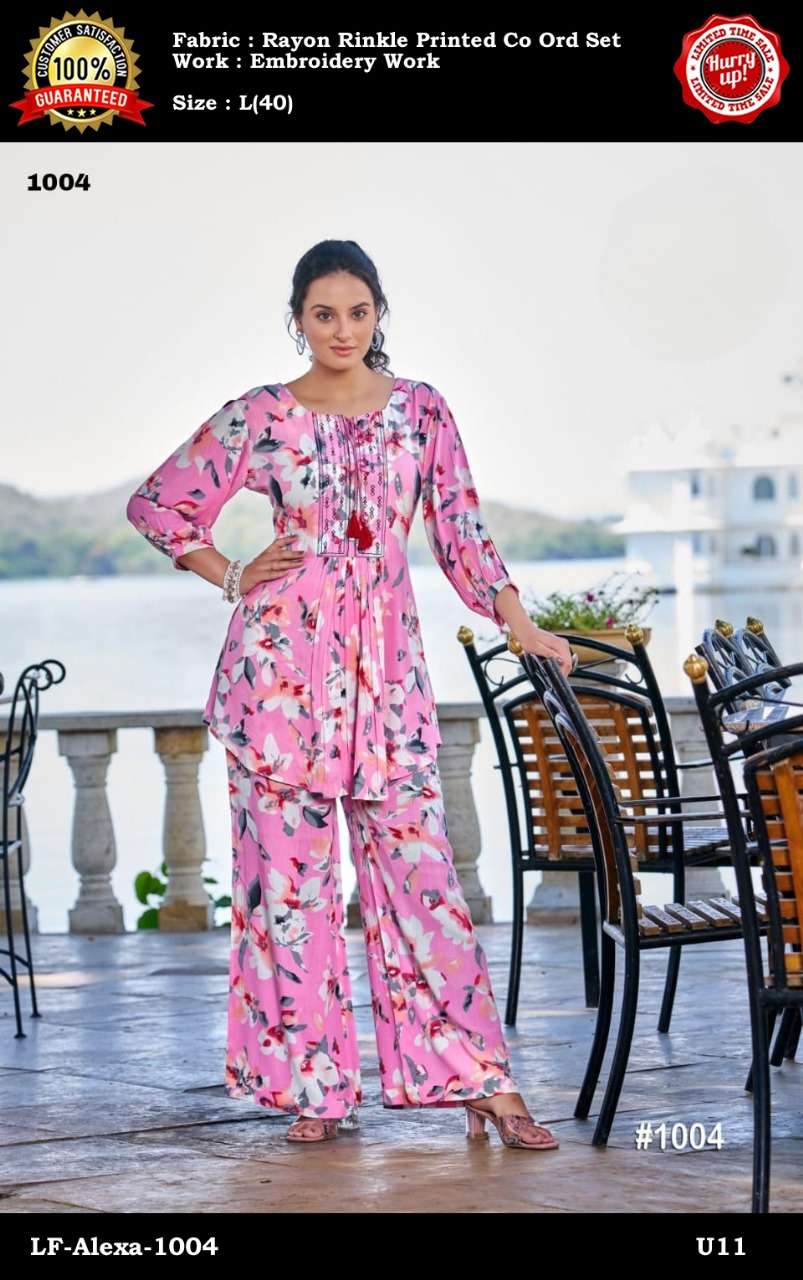valentines day special vol 3 fancy designer work co-ord sets at wholesale price