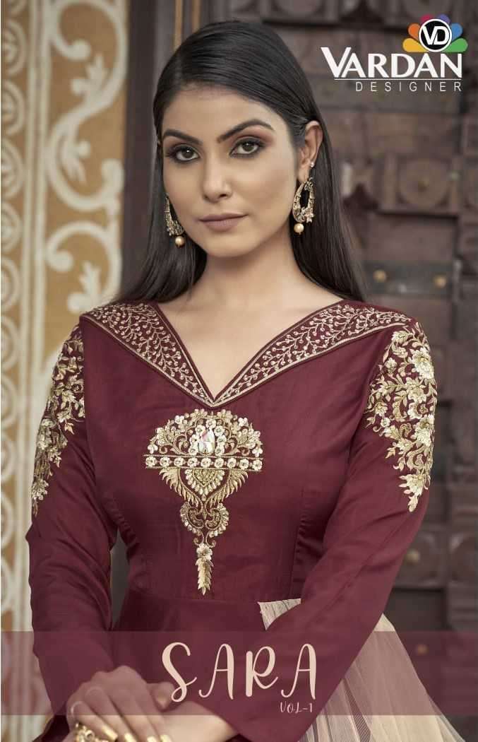 vardan designer sara vol 1 series 51041-51044 Heavy Maslin gown
