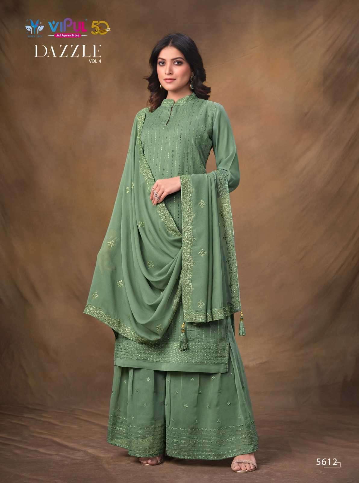 vipul fashion dazzle vol 4 series 5611-5616 silk suit