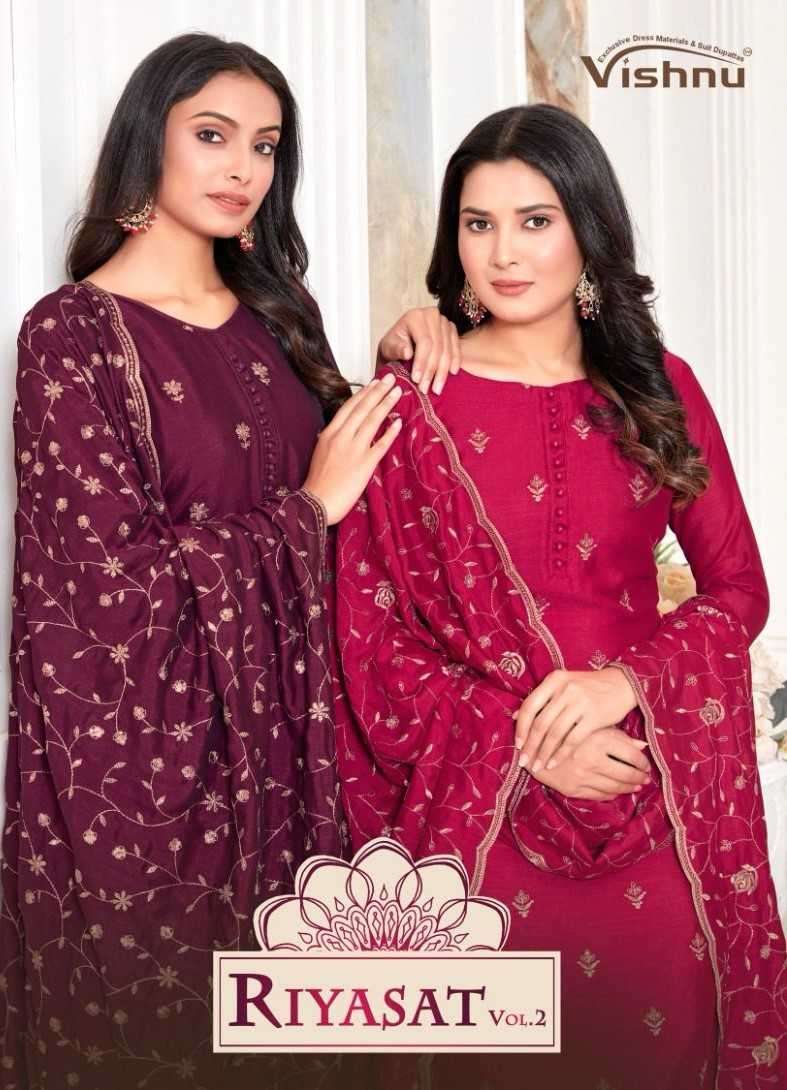 vishnu impex riyasat vol 2 series 28001-28012 fancy silk suit 