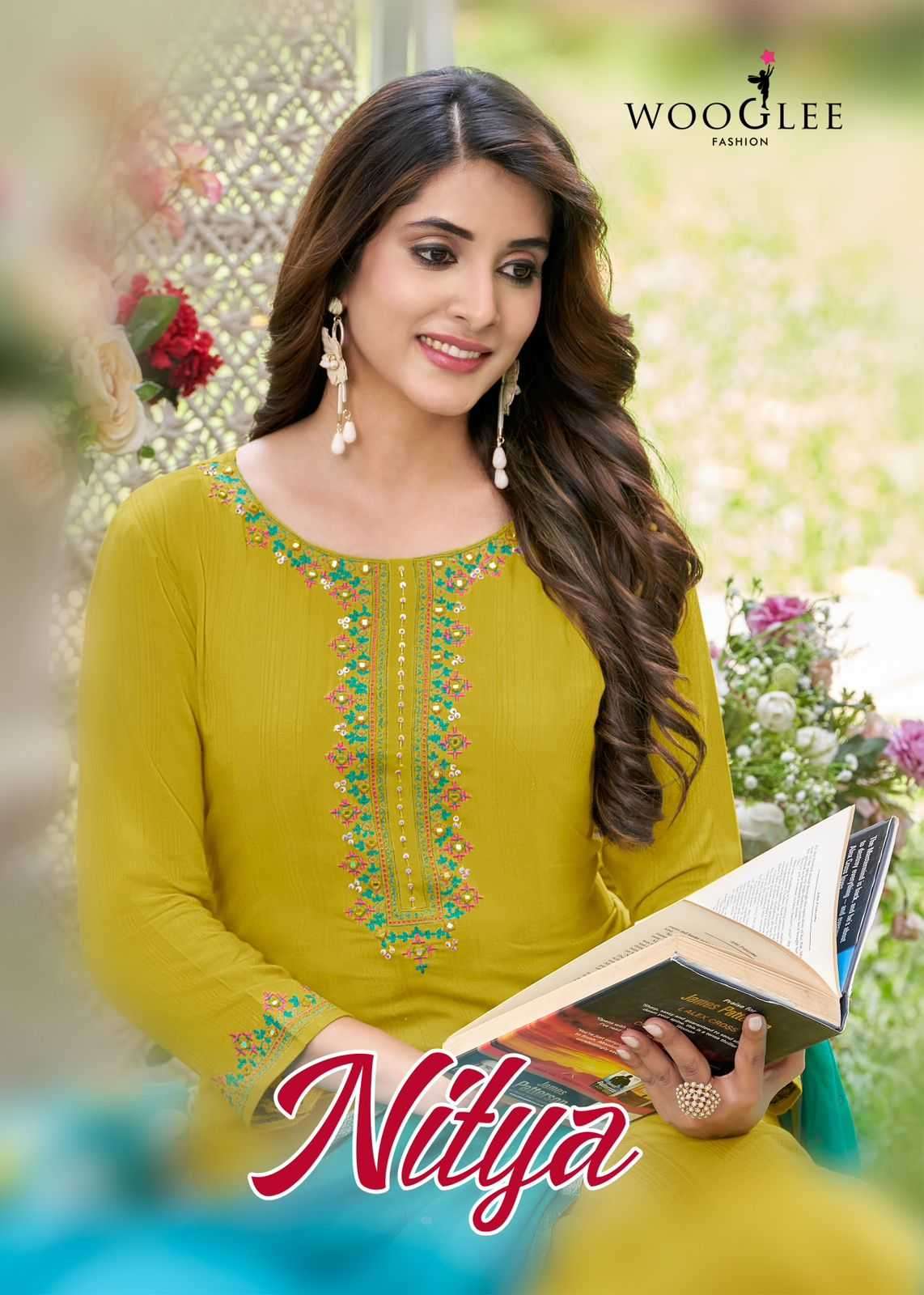 wooglee nitya series 4001-4006 Rayon Weaving readymade suit