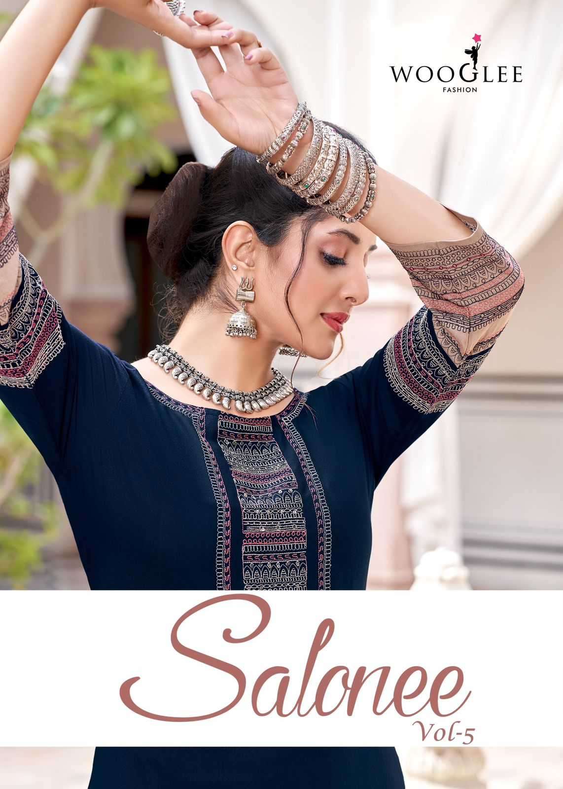 wooglee salonee vol 5 series 3019-3024 Heavy Rayon kurti