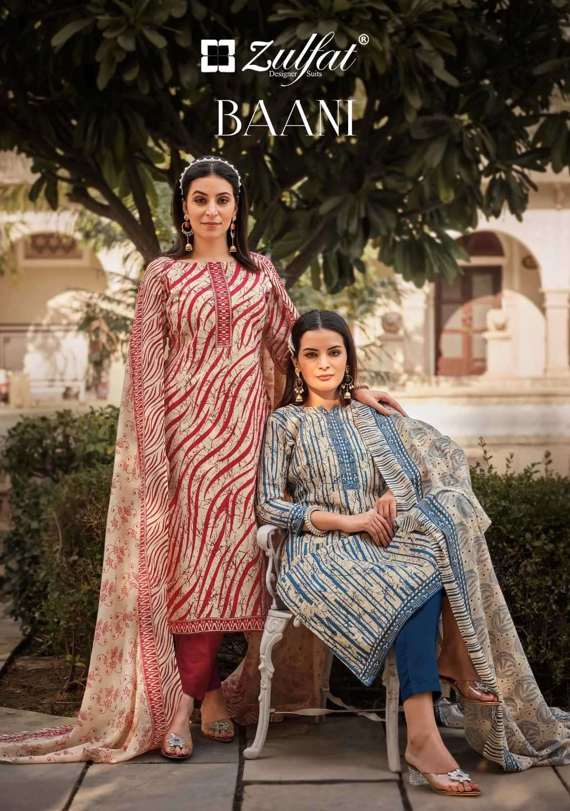 zulfat baani series 526001-526008 Pure Cotton suit