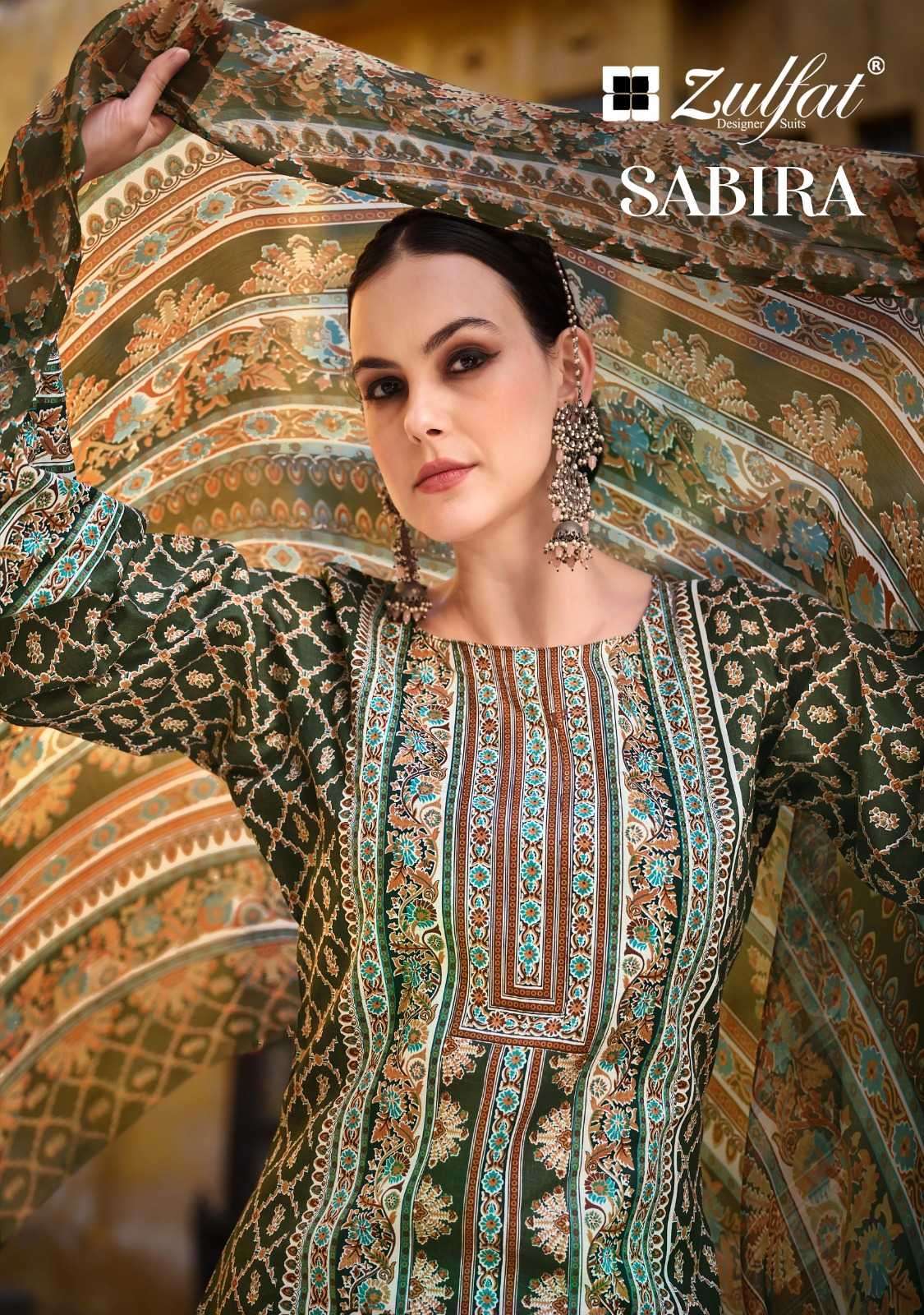 zulfat sabira series 527001-527008 Pure Cotton suit
