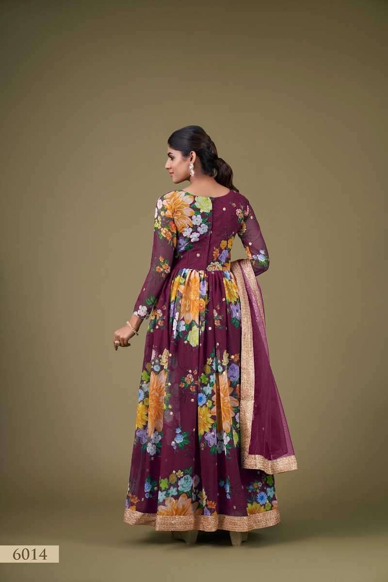 aawiya 6014 faux georgette gown