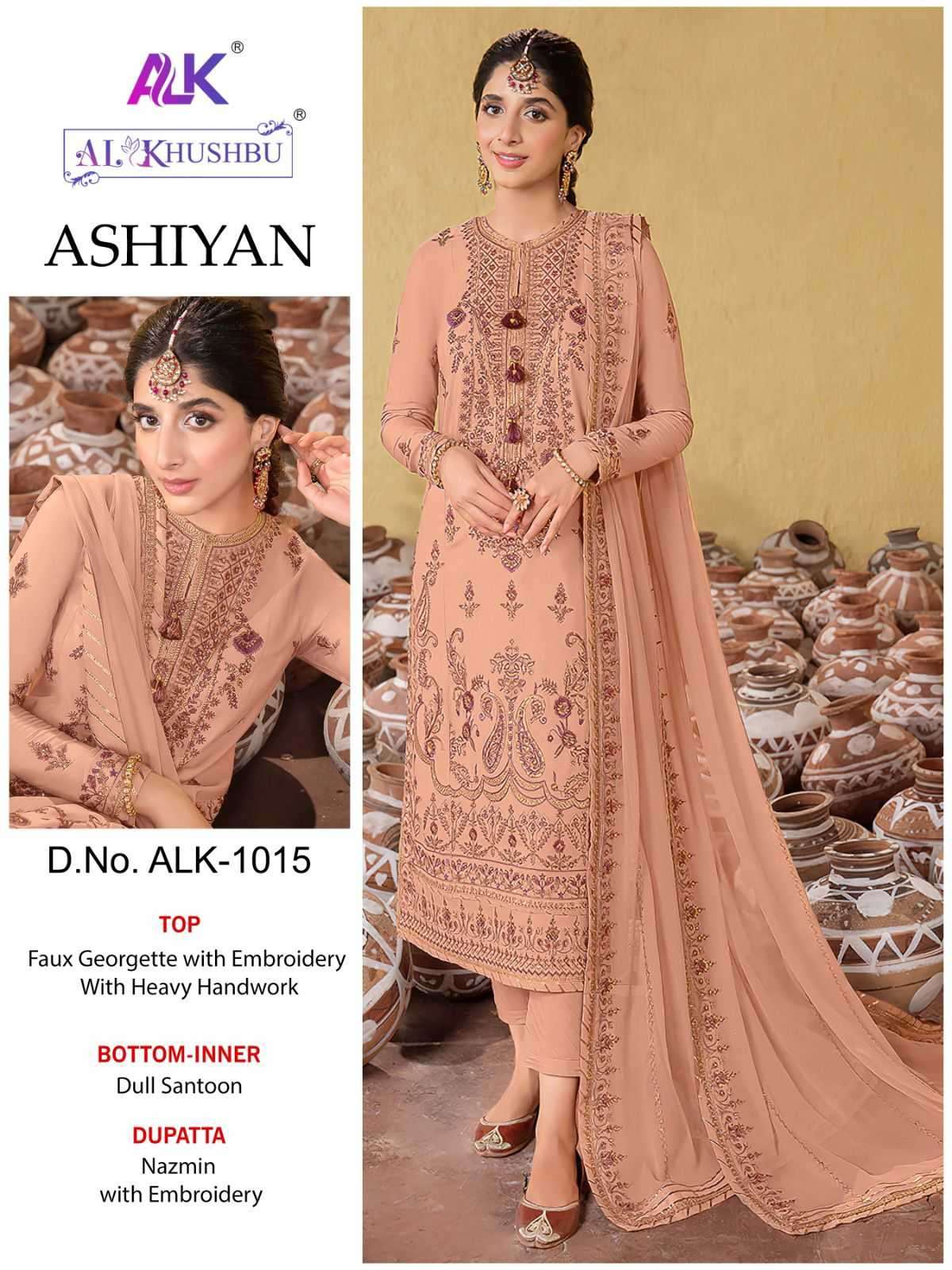 al khushbu ashiyan 1015 georgette embroidery suit 