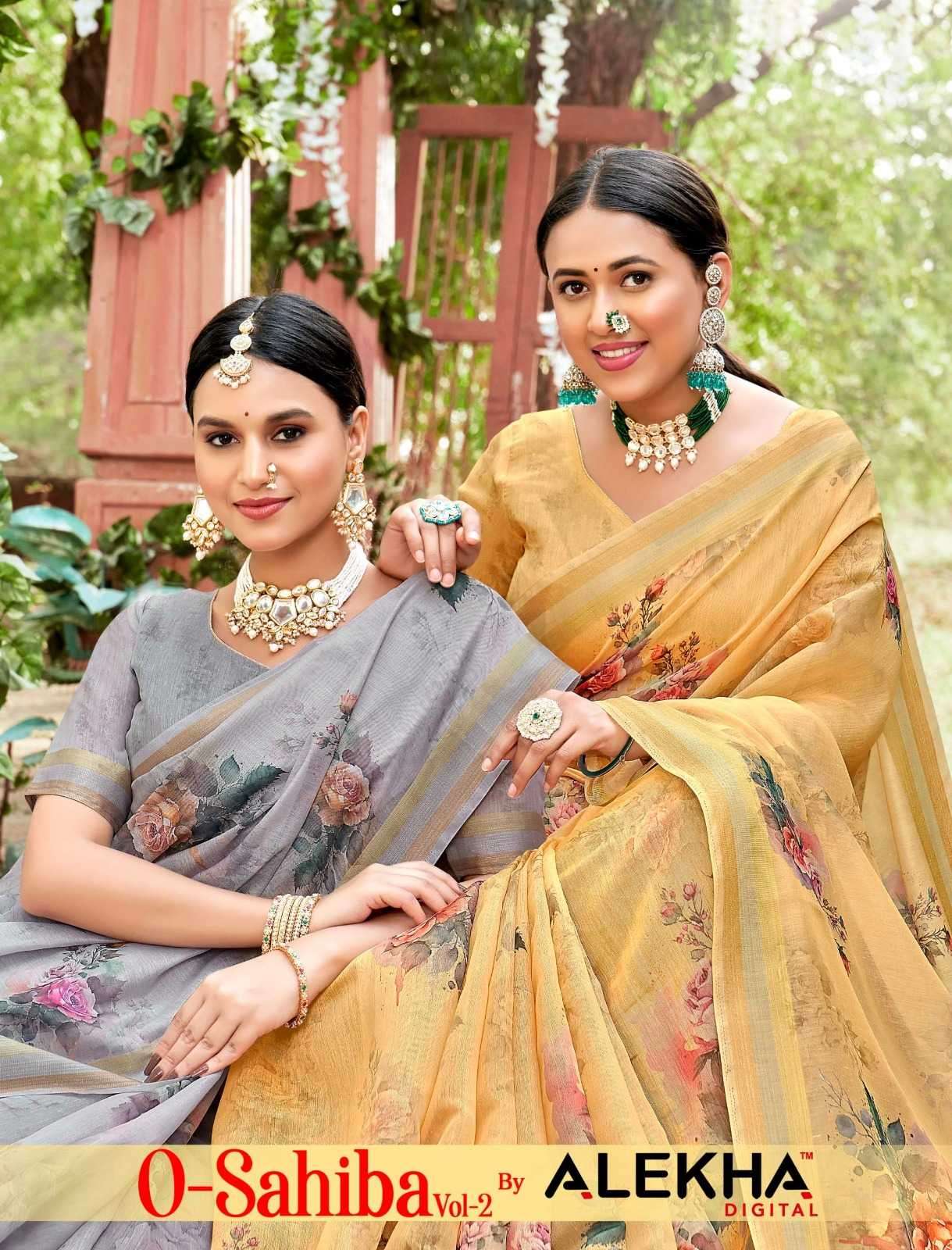 alekha o sahiba vol 2 series 25431-25436 fancy sarees 