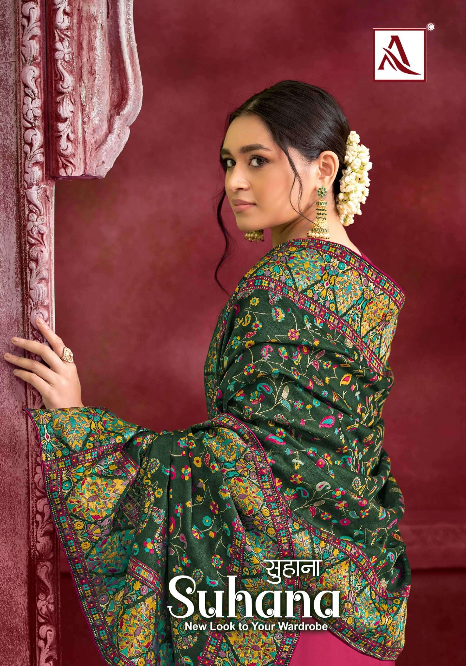 alok suit suhana series 1452001-1452006 Premium Organza suit