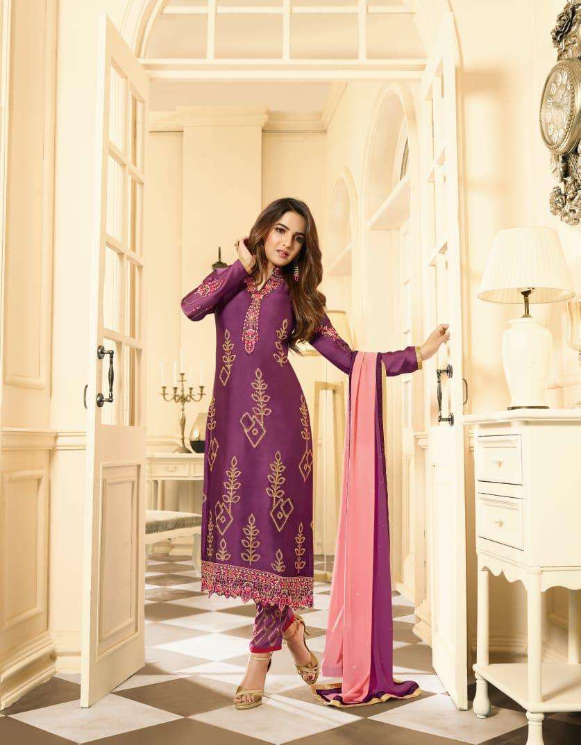 AMIRAH work designer georgette embroidery suit 
