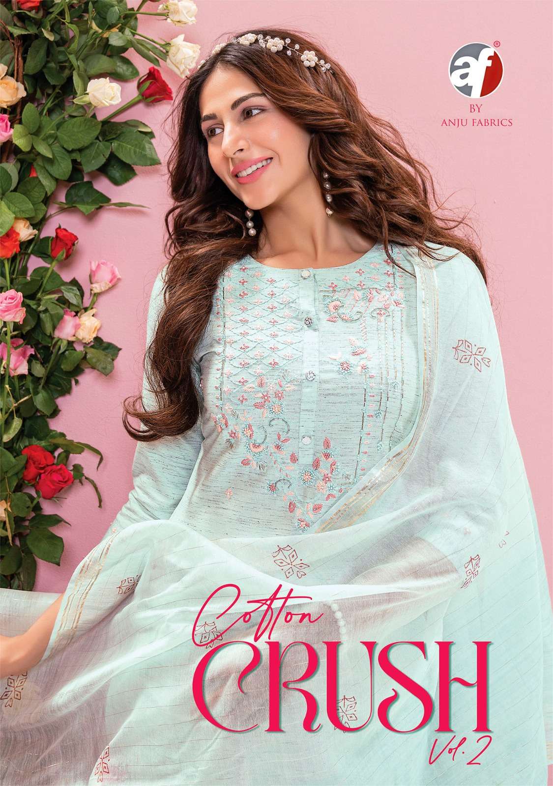 anju fab cotton crush vol 2 cotton flex suit 