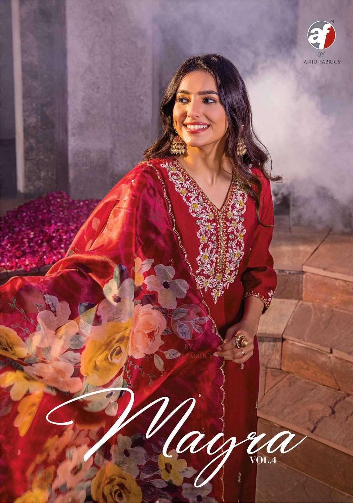 anju fab mayra vol 4 series 3651-3656 viscose modal readymade suit 