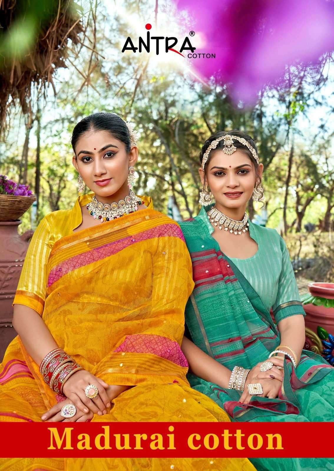 antra madurai cotton vol 1 series 27091-27096 cotton saree