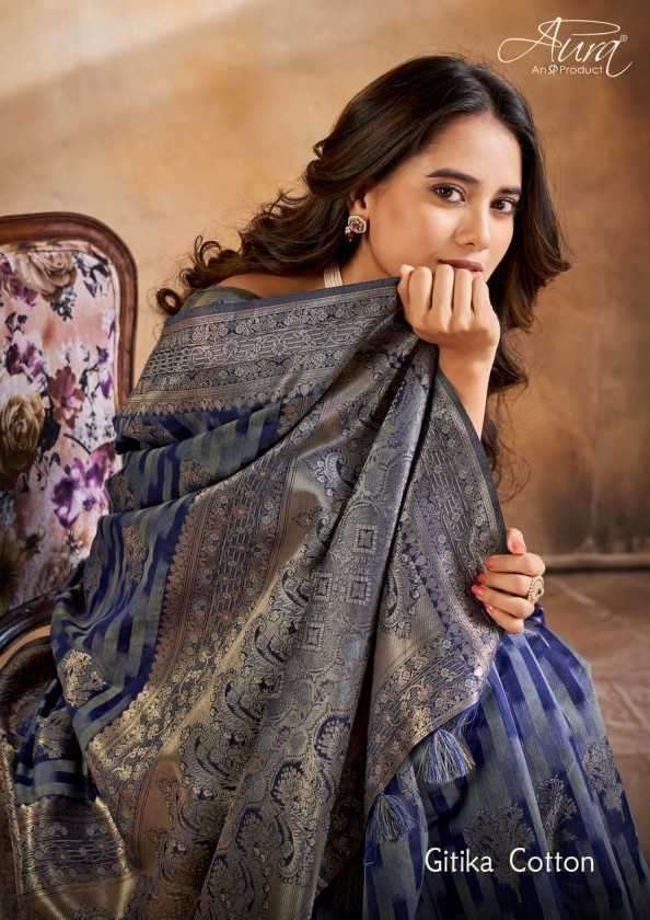aura saree gitika series 86901-86906 Soft Cotton saree