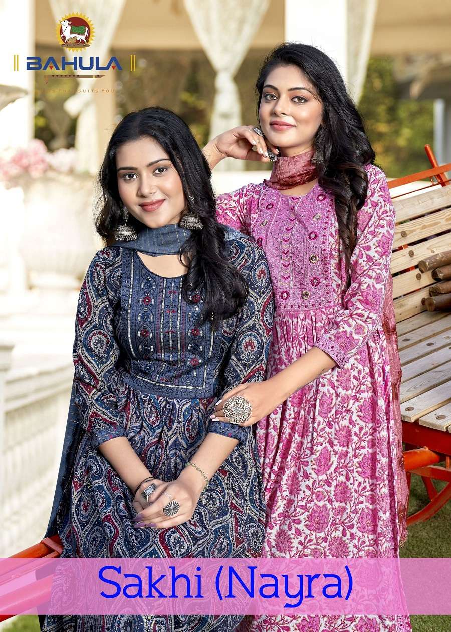 Bahula Sakhi Nayra Vol -1 series 1001-1007 Pure Cotton readymade suit
