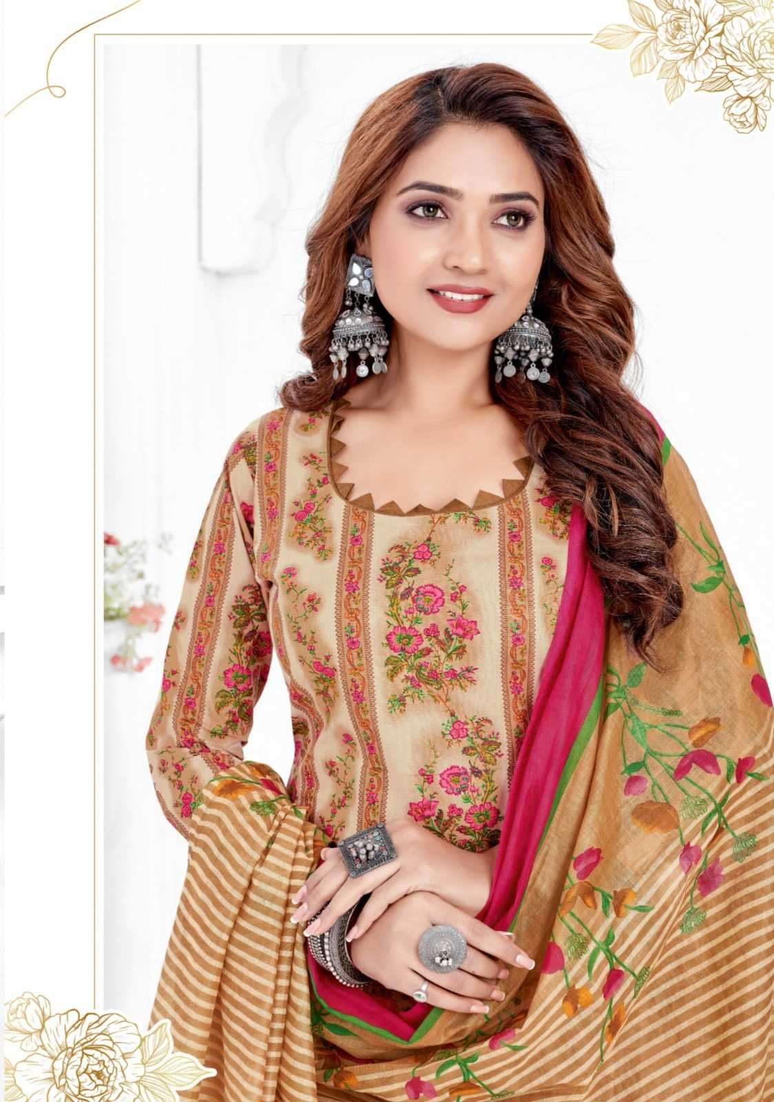 balaji cotton kumkum vol 33 series 3301-3310 fancy readymade suit 