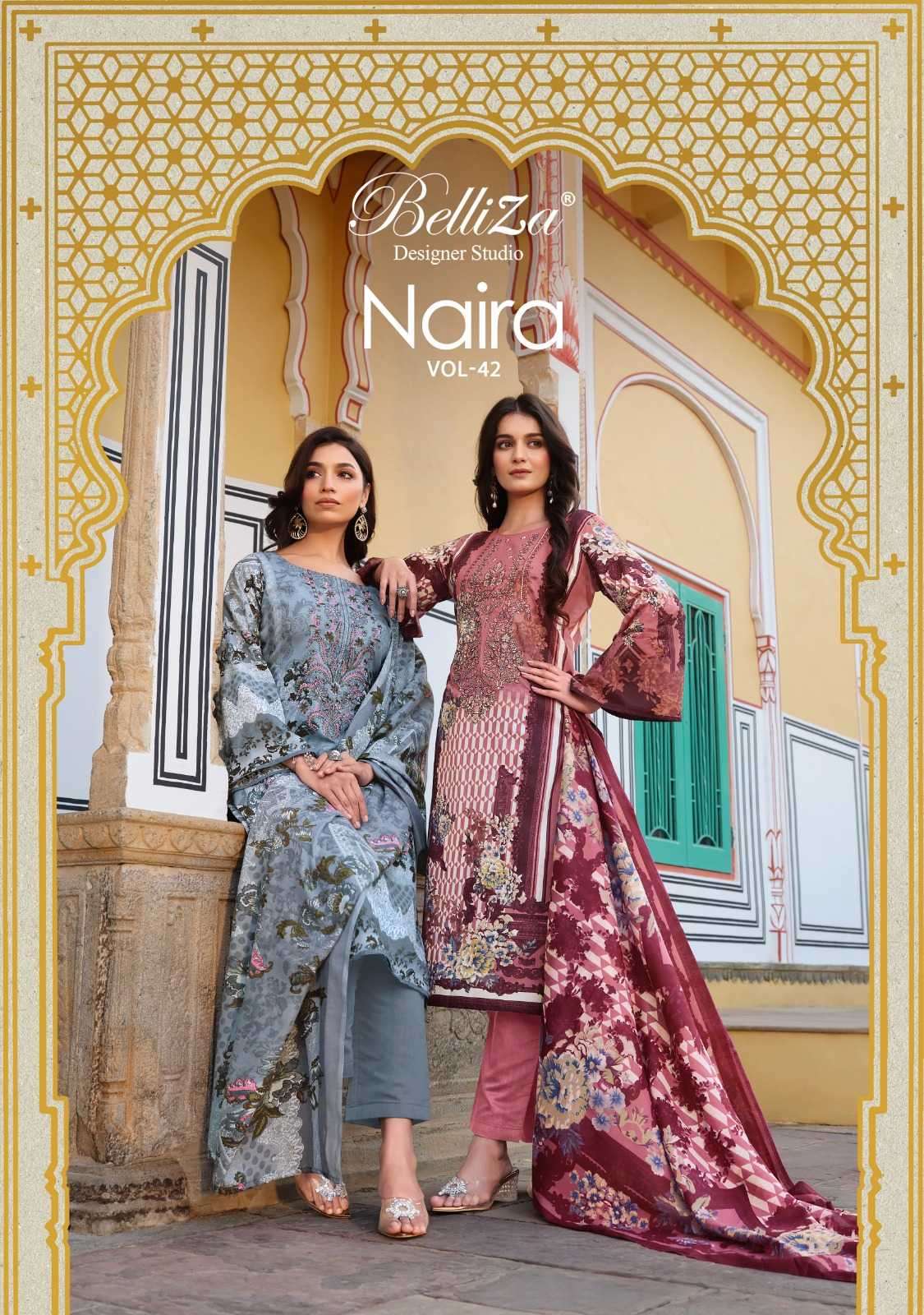 belliza naira vol 42 series 895001-895008 Pure Cotton suit