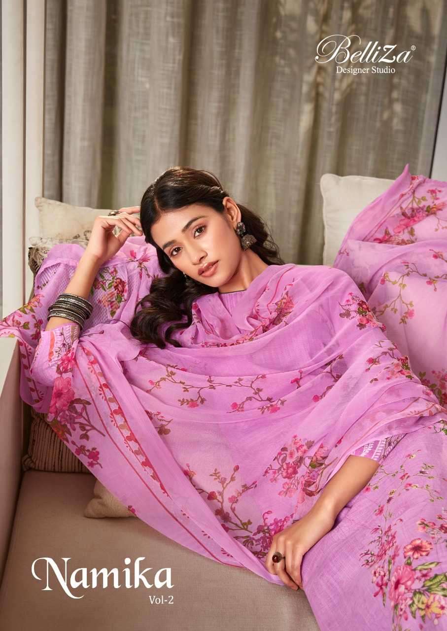 belliza namika vol 2 series 601001-601010 Pure Cotton Linen suit