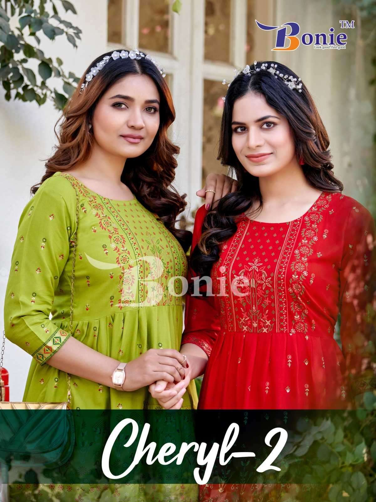 bonie cheryl vol 2 series 2001-2006 14kg rayon kurti 