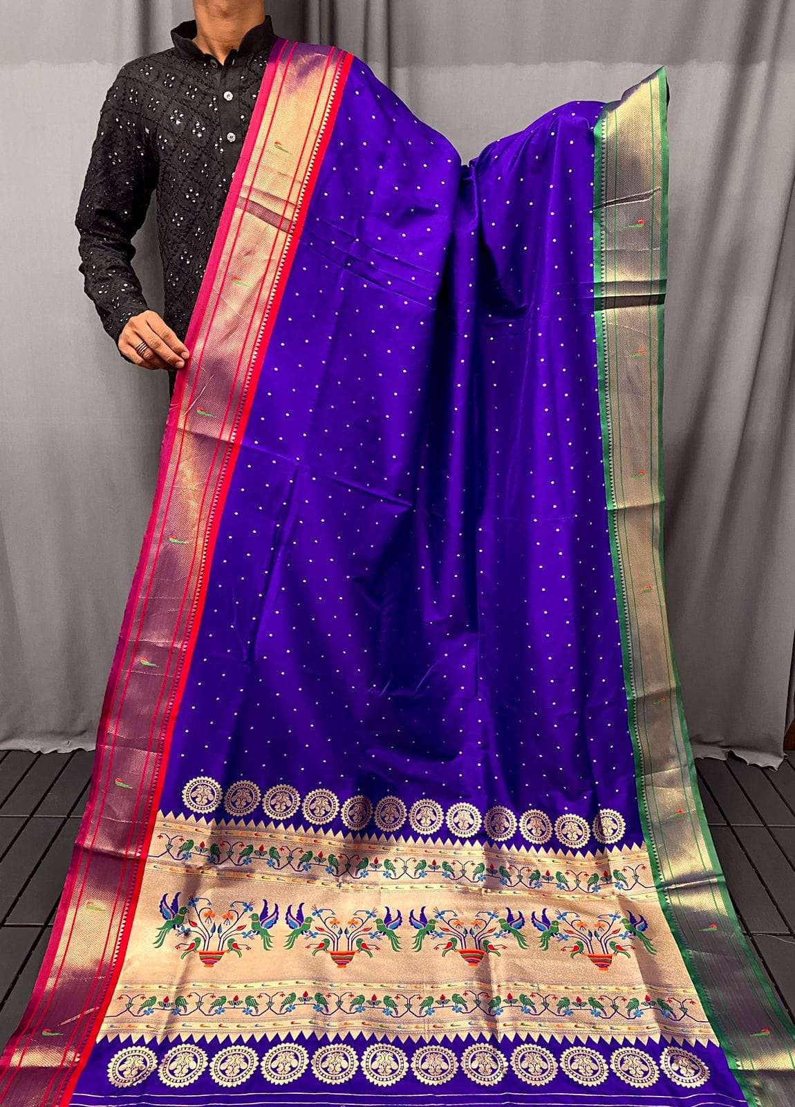 BT-53 kusum designer paithani weaving saree