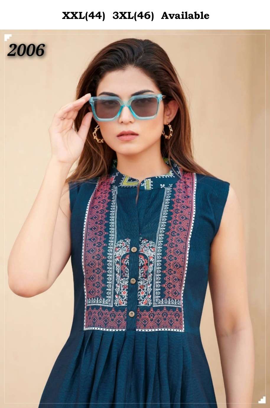 Charvi Vol 2 designer Rayon Two Tone With Foil Print kurti
