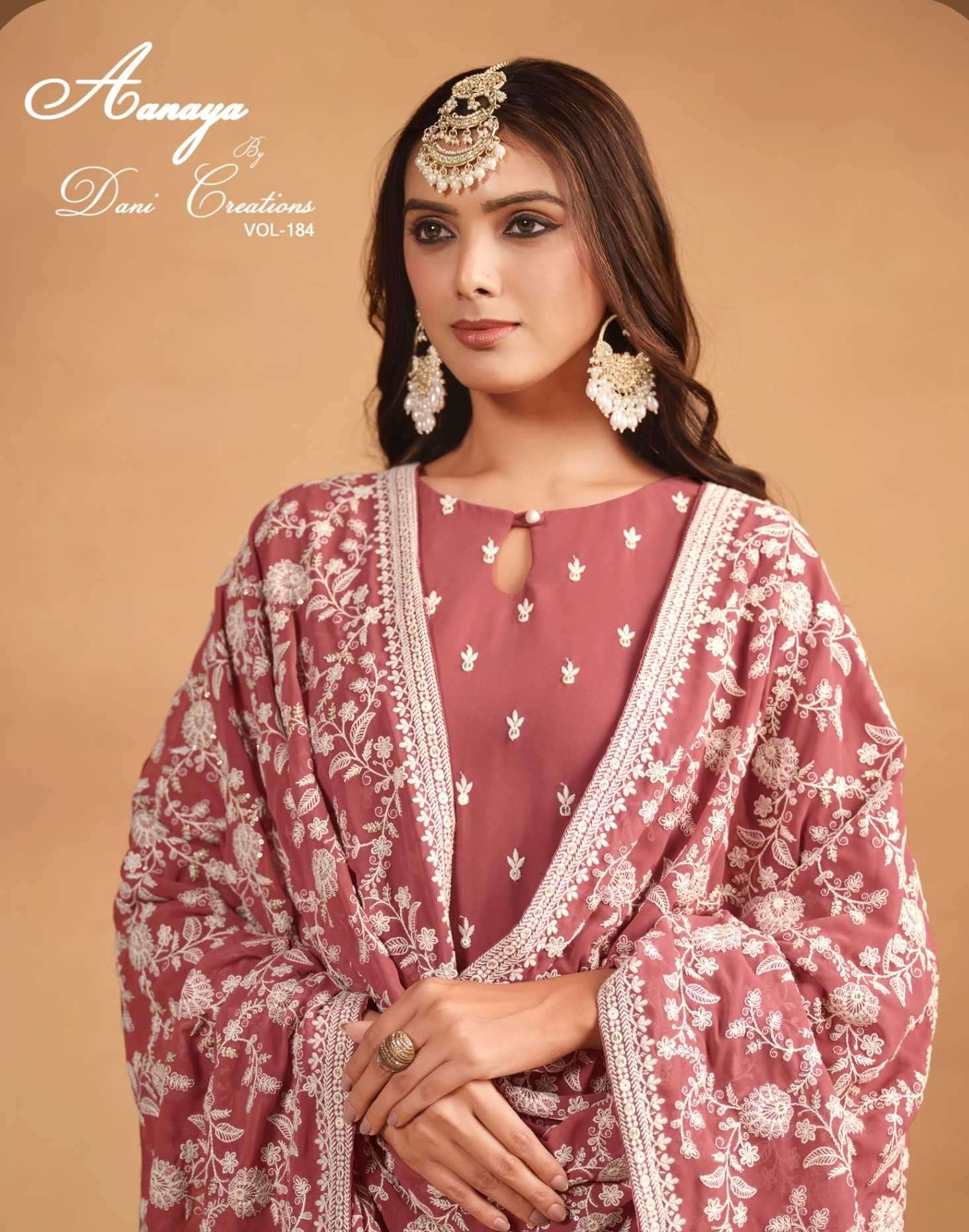 dani aanaya vol 184 series 8401-8404 faux georgette suit